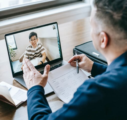 image of man in a meeting.